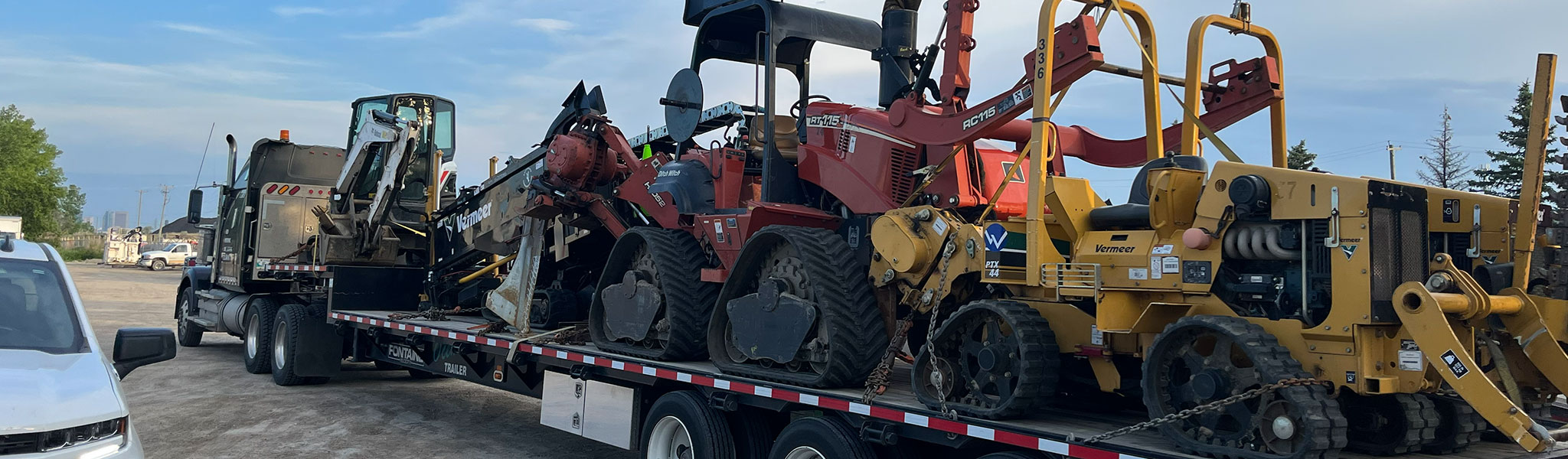 Equipment On Trailer
