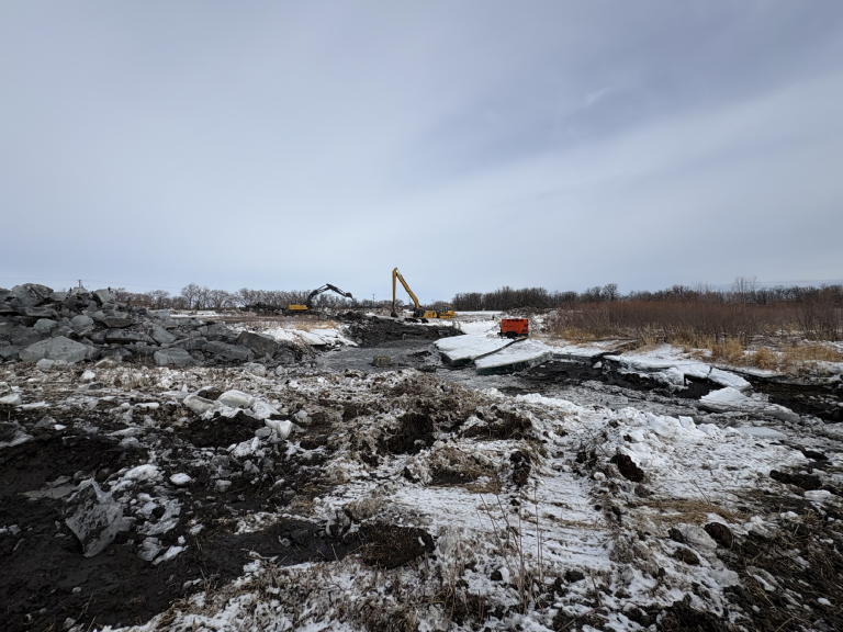 Seine River Excavation – Ste. Anne, Manitoba